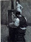 Edward Hopper Wall Art - Painter and Model